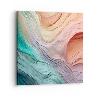 Canvas picture - Rainbow Wave - 40x40 cm