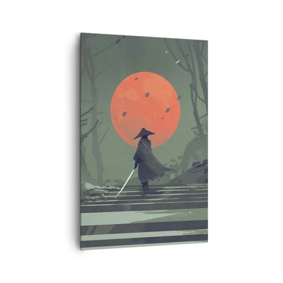 Canvas picture - Red Moon Warrior - 80x120 cm