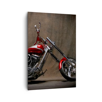 Canvas picture - Red and Silver Beauty - 70x100 cm