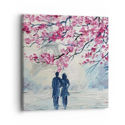 Canvas picture - Romantic Walk - 40x40 cm