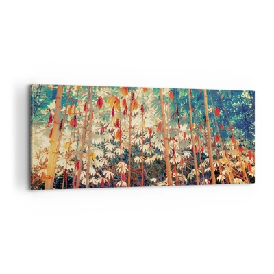 Canvas picture - Secret Life of Leaves - 100x40 cm