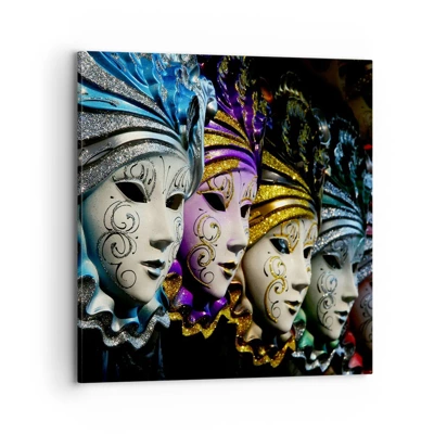 Canvas picture - Secret in Gold and Silver - 70x70 cm