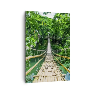 Canvas picture - Small Bridge over the Green - 70x100 cm