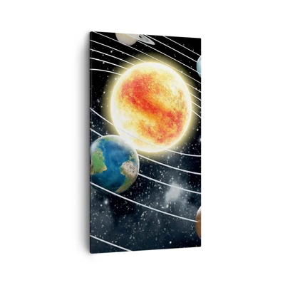 Canvas picture - Space Dance - 45x80 cm