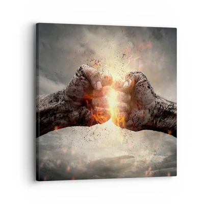 Canvas picture - Stand Up and Fight - 30x30 cm