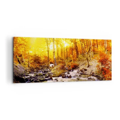 Canvas picture - Stones Set in Gold and Platinum - 100x40 cm