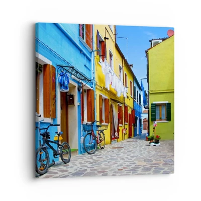 Canvas picture - Sweet, Pastel Alley  - 30x30 cm