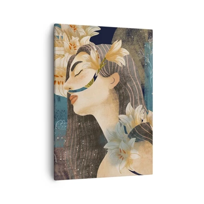 Canvas picture - Tale of a Queen with Lillies - 50x70 cm