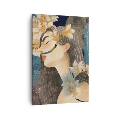 Canvas picture - Tale of a Queen with Lillies - 70x100 cm