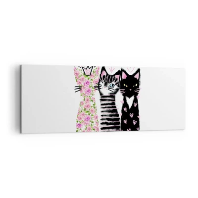 Canvas picture - There Were Three Kittens - 140x50 cm