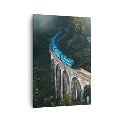 Canvas picture - Train through Nature - 70x100 cm