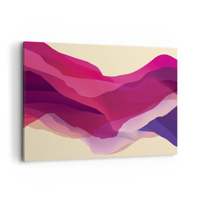 Canvas picture - Waves of Purple - 100x70 cm