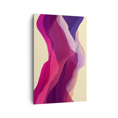 Canvas picture - Waves of Purple - 80x120 cm
