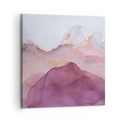 Canvas picture - Waves of Violet and Purple - 60x60 cm