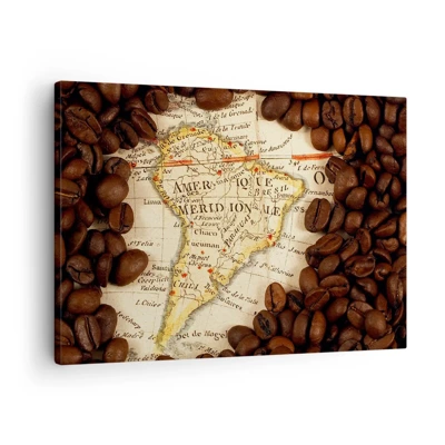 Canvas picture - Where Does the Best Coffee Come from? - 70x50 cm