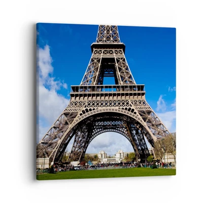 Canvas picture - Whole Paris at Her Feet - 40x40 cm