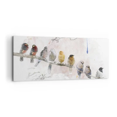 Canvas picture - Winged Encounter - 120x50 cm