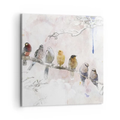 Canvas picture - Winged Encounter - 60x60 cm