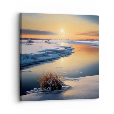 Canvas picture - Winter Sunset - 30x30 cm