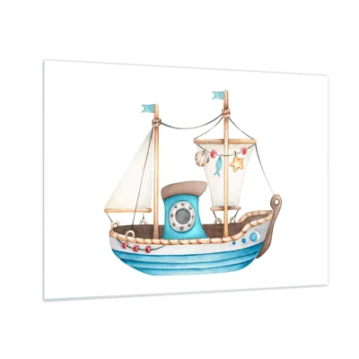 Glass picture - Ahoy, Adventure! - 70x50 cm
