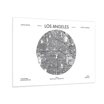 Glass picture - Anatomy of Los Angeles - 70x50 cm