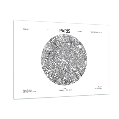 Glass picture - Anatomy of Paris - 100x70 cm