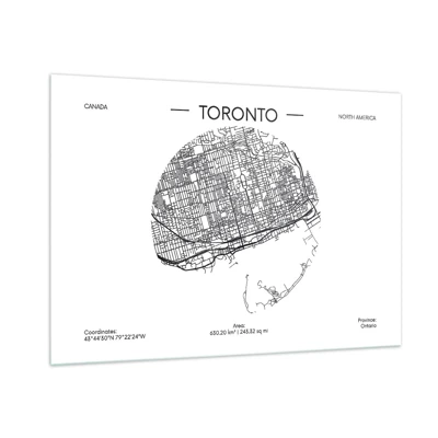 Glass picture - Anatomy of Toronto - 100x70 cm