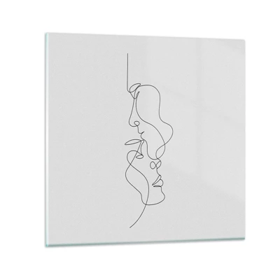 Glass picture - Ardour of Desires - 40x40 cm