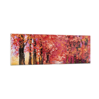 Glass picture - Autumnal Impression - 90x30 cm