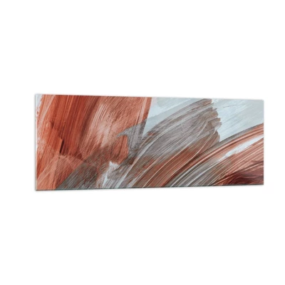 Glass picture - Autumnal and Windy Abstract - 140x50 cm