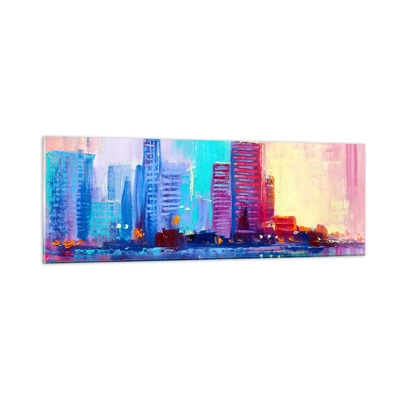 Glass picture - Bathed in Colours - 90x30 cm