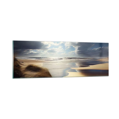 Glass picture - Beach, Wild Beach - 90x30 cm