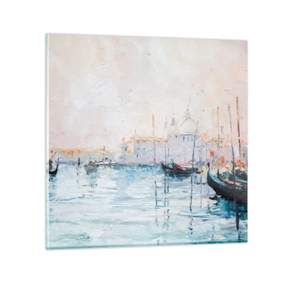 Glass picture - Behind Water behind Fog - 70x70 cm