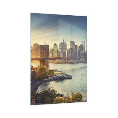 Glass picture - Big City Dawn - 70x100 cm
