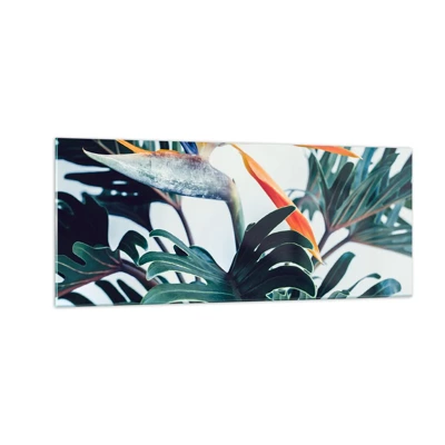 Glass picture - Birdy Bush - 100x40 cm