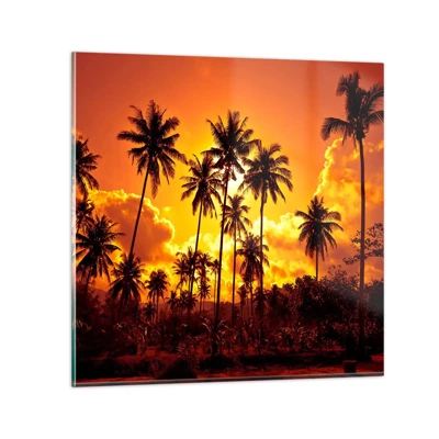 Glass picture - Blazing Sun - 70x70 cm