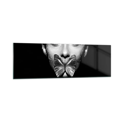 Glass picture - Butterfly Kiss - 160x50 cm