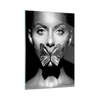 Glass picture - Butterfly Kiss - 50x70 cm