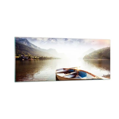 Glass picture - By the Great, Clear Waters - 100x40 cm