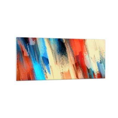 Glass picture - Cascade of Colours - 120x50 cm