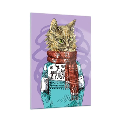 Glass picture - Cat Not Only in Boots - 50x70 cm