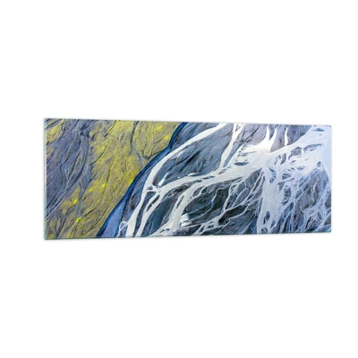 Glass picture - Cave Paintings of Nature - 140x50 cm