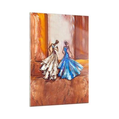 Glass picture - Charming Duo - 50x70 cm