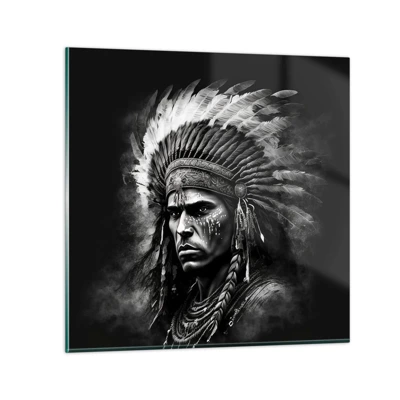 Glass picture - Chief and Warrior - 50x50 cm