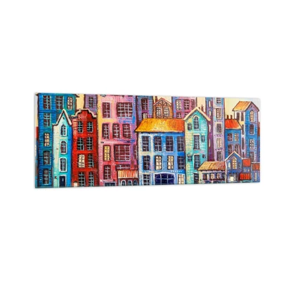 Glass picture - City Like From a Fairytale - 140x50 cm