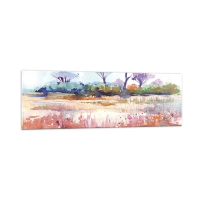 Glass picture - Colour of Savannah - 160x50 cm