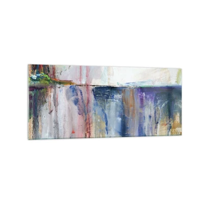 Glass picture - Colourful Impressions an Associations - 120x50 cm