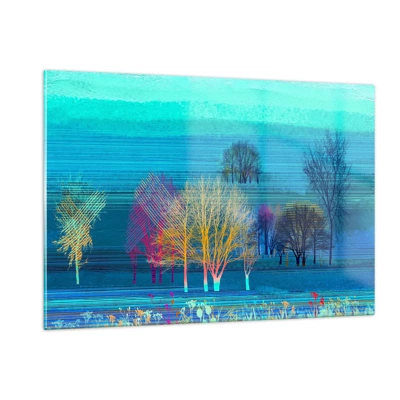 Glass picture - Combed Landcsape - 120x80 cm