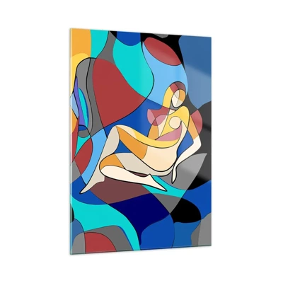 Glass picture - Cubist Nude - 50x70 cm