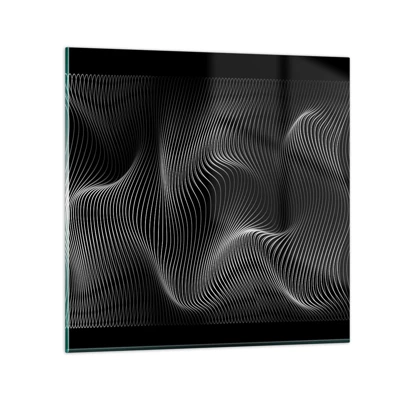 Glass picture - Dance of the Light in Space - 70x70 cm